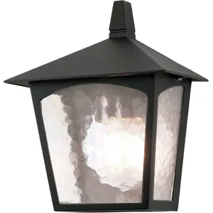 Elstead York Außen-Wandleuchte E27 28cm Schwarz