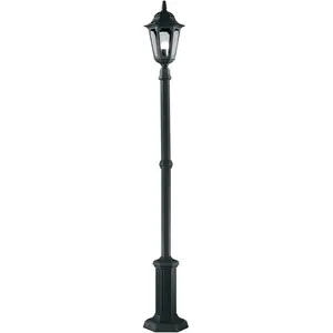 Elstead Parish Außen-Stehleuchte E27 180cm Schwarz IP44, UK