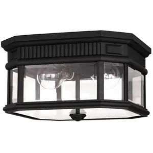 Eckige Deckenlampe Cotswold Lane für außen