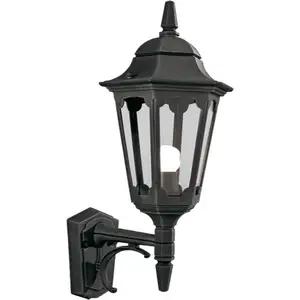 Elstead Parish Außen-Wandleuchte E27 52cm Schwarz IP44, UK