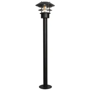 Elstead Helsingor Außen-Stehleuchte E27 100cm Schwarz IP44