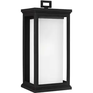 FEISS Elstead Roscoe Außen-Wandleuchte E27 46cm Strukturiertes Schwarz...