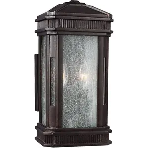 FEISS Elstead Federal Außen-Wandleuchte E14 2-fach Vergoldete Bronze I...
