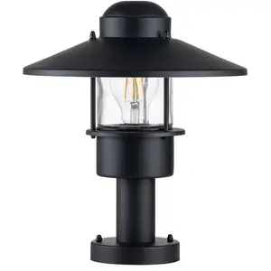 Elstead Klampenborg Außen-Stehleuchte E27 32cm Schwarz IP44