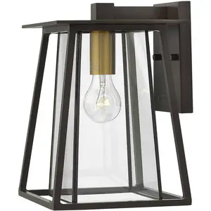 Elstead Walker Außen-Wandleuchte E27 31cm Buckeye Bronze IP44