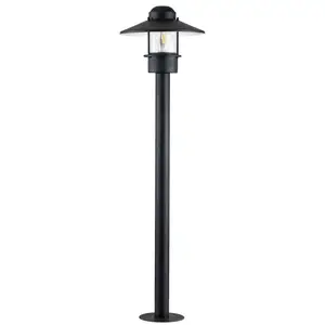 Elstead Klampenborg Außen-Stehleuchte E27 102cm Schwarz IP44