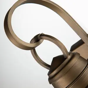Außen-Wandlampe Bridgeton messing Ø 17,8 cm