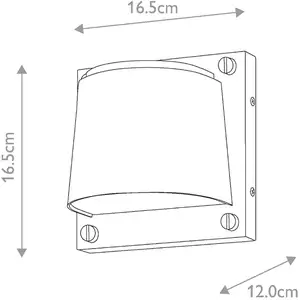Außenwandleuchte Scout, messingfarben, IP44, 17 cm, GU10