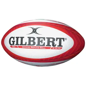 Gilbert 10er-Set Rugbybälle Wales Weiß Midi-Größe günstig