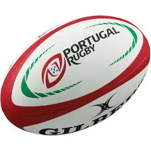 Gilbert Rugbyball Replica Portugal 2021/22 Rot Größe 5 günstig