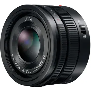 Panasonic Leica DG Summilux 15mm / F1.7 Asph. (Micro Four Thirds, Micro Four Thirds), Objektiv, Schwarz