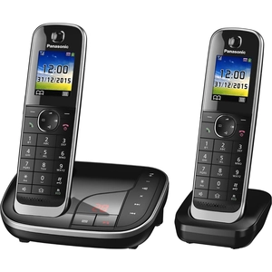 Panasonic KX-TGJ322GB Schnurlostelefon mit AB + 2. Mobilteil schwarz günstig