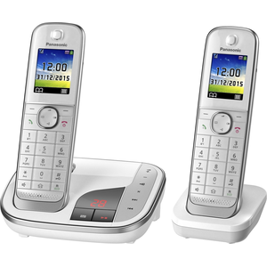 Panasonic KX-TGJ322GW Strahlungsarmes Schnurlostelefon mit Anrufbeantw... günstig