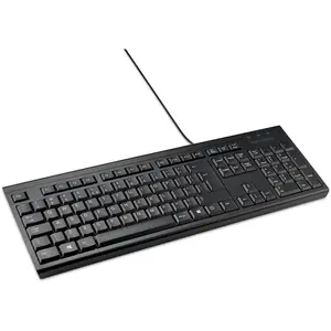 Kensington KB100 EQ, Volle Größe (100%), Kabelgebunden, Schwarz