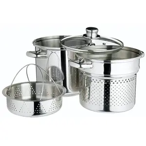 Kitchencraft Pasta With Steamer Insert Italian Kochtopf
