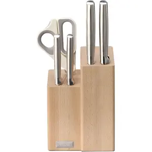 Joseph Joseph Messer- und Scherenblock Elevate Fusion 5tlg., Messerblock, Beige, Braun