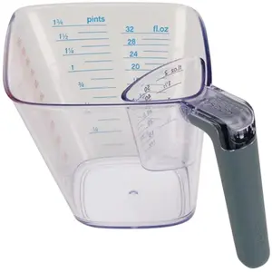 Joseph Joseph Align 2-teiliges, gut lesbares Messbecher-Set, Messbecher, Transparent