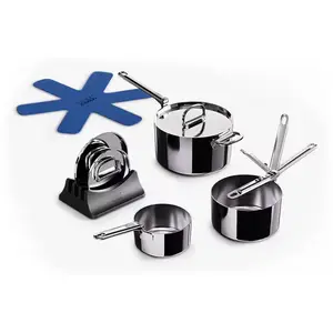 Joseph Joseph Space Steel 3-tlg. Kochtopf-Set, Set de 3 Kochtöpfe de E... günstig