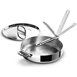 Joseph Joseph Space Steel Stielkasserolle, Pfanne + Kochtopf, Silber