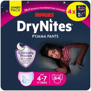 Drynites Saugfähige Windelhöschen Für Mädchen 64 Einheiten günstig