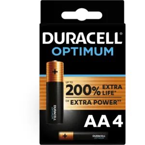 AA-Batterien Duracell Alkaline Optimum 4 Stück