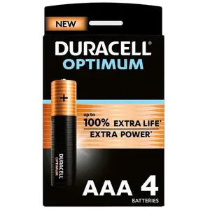 Duracell Optimun Lr03 Aaa Alkaline-batterie 4 Einheiten One Size