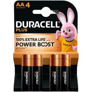 DURACELL Batterien PLUS Alkali-Mangan Micro AAA 1,5 V, 4 St.