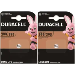 Duracell 395/399 1,5 V Silberoxid-Batterie - Perfekte langlebige Energie für Uhren und Kleingeräte - 1er Pack
