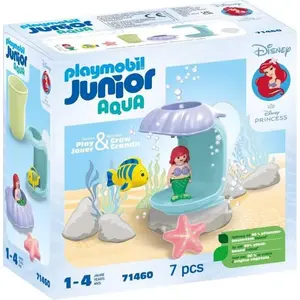 PLAYMOBIL Junior Ariel mit Bademuschel, Disney, Badespielzeug, Dusche ...