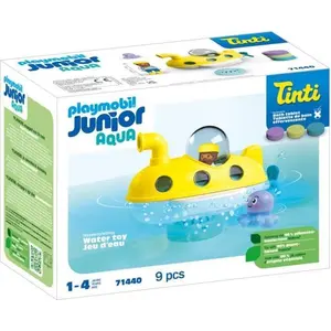 PLAYMOBIL Junior AQUA Tinti U-Boot 71440, Badespielzeug, Ab 12 Monaten