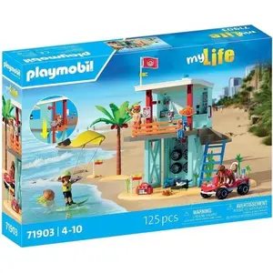 PLAYMOBIL Rettungsstation & Strandbuggy, My Life Strandurlaub, 125 Tei...
