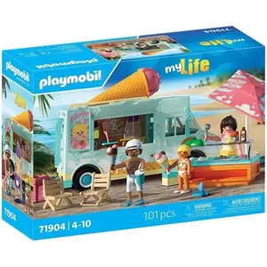 PLAYMOBIL Eiswagen 71904, My Life Strandurlaub, Retro Design 50er Jahr...