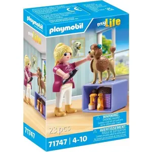 PLAYMOBIL Toiletteuse mit Pudel und Zubehör, My Life, 23 Teile, Ab 4 J...