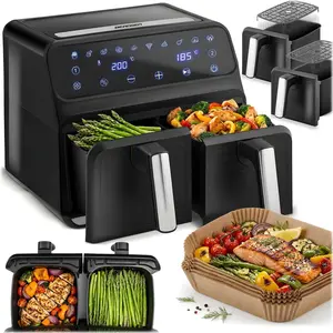 Berdsen Frytkownica bezt uszczowa Air fryer BD-653 czarno-srebrna