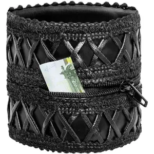 Noir Handmade, Armschmuck, Armband in schwarz, (25 cm, 76% Polyester / 24% Elasthan mit Polymerbeschichtung) günstig