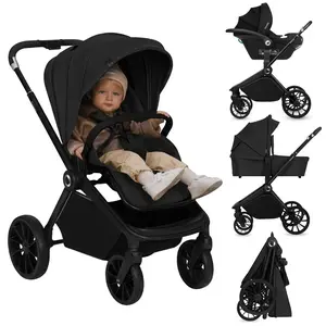 Lionelo Kombikinderwagen MIKA PLUS 3in1 schwarz günstig