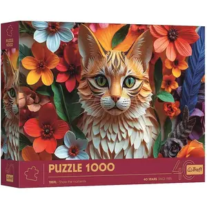 Trefl Puzzle Premium Plus 1000 - Jubiläum - Katze (1000 Teile) günstig
