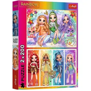 Trefl Puzzle 2 x 200 - Rainbow High (200 Teile) günstig