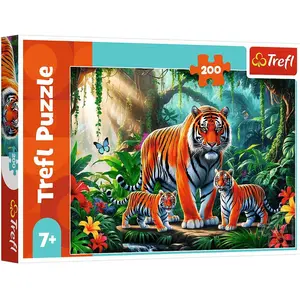 Trefl Puzzle 200 Tiger Familie (200 Teile) günstig
