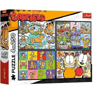 Trefl Puzzle 4 x 250 - Garfield (250 Teile) günstig