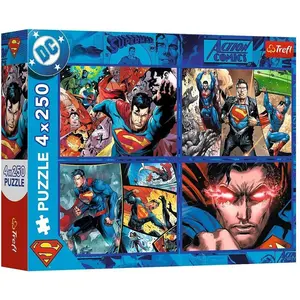 Trefl Puzzle 4 x 250 - Superman (250 Teile) günstig