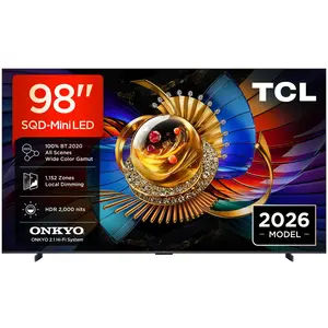 TCL 98 Zoll Q7D PRO 4K SQD-Mini LED TV: 1.152 Dimming-Zonen, 2.000 Nit...