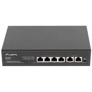 Lanberg RSFE-4P-2FE-60, Unmanaged, Fast Ethernet (10/100), Power over ...