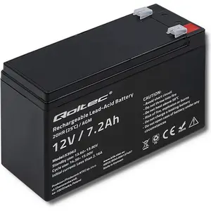 Qoltec 53062, Plombierte Bleisäure (VRLA), 12 V, Schwarz, 7,2 Ah, 10 J... günstig