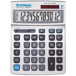 Donau, Taschenrechner, Rechner TECH Bürorechner, 12 Ziffern Anzeige, d...