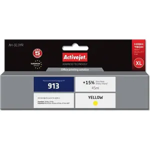 Activejet AH-913YR Tintenpatrone (Ersatz für HP 913 F6T79AE; Prämie; 45 ml; gelb), Hohe (XL-) Ausbeute, Gelb, Tinte auf Farbstoffbasis, 45 ml, 1 Stück(e), Einzelpackung günstig