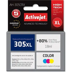 Activejet AH-305CRX, Hohe (XL-) Ausbeute, Cyan, Magenta, Gelb, Tinte auf Farbstoffbasis, 18 ml, 1 Stück(e), Einzelpackung günstig