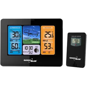Greenblue Tuya Smart App IPX4, Wetterstation, Weiss, Grau
