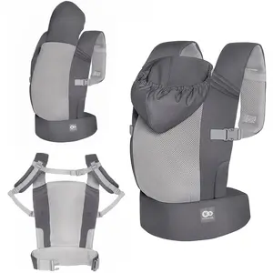 KinderKraft, Babytrage, CarryBee carrier grey