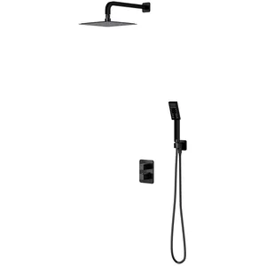 Omnires PARMA SYSPM11BL Unterputz-Duschset mit Thermostatarmatur, matt... günstig